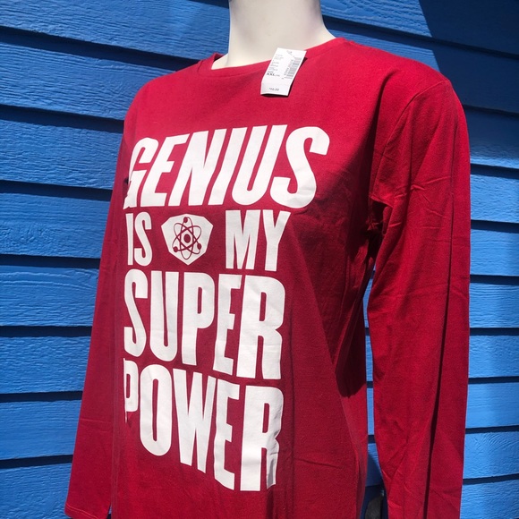 3/$15 NWT Children Place SUPER POWER Red Long Sleeve Top - Picture 4 of 5